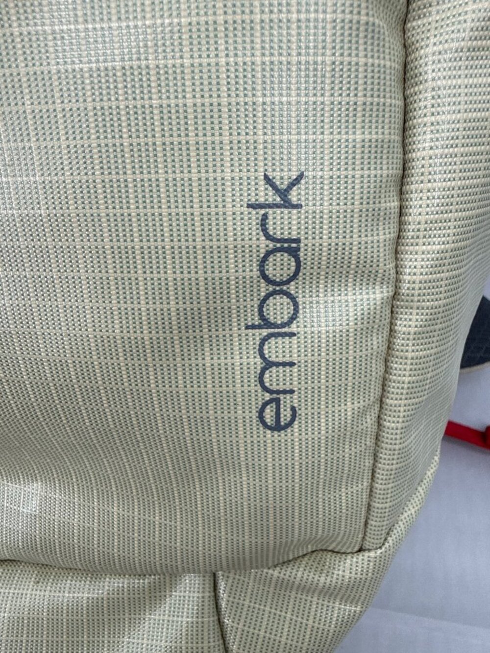 Embark 45L Adventure Travel Backpack Tan Grid Gorpcore Hiking Camp Festival - Picture 2 of 11